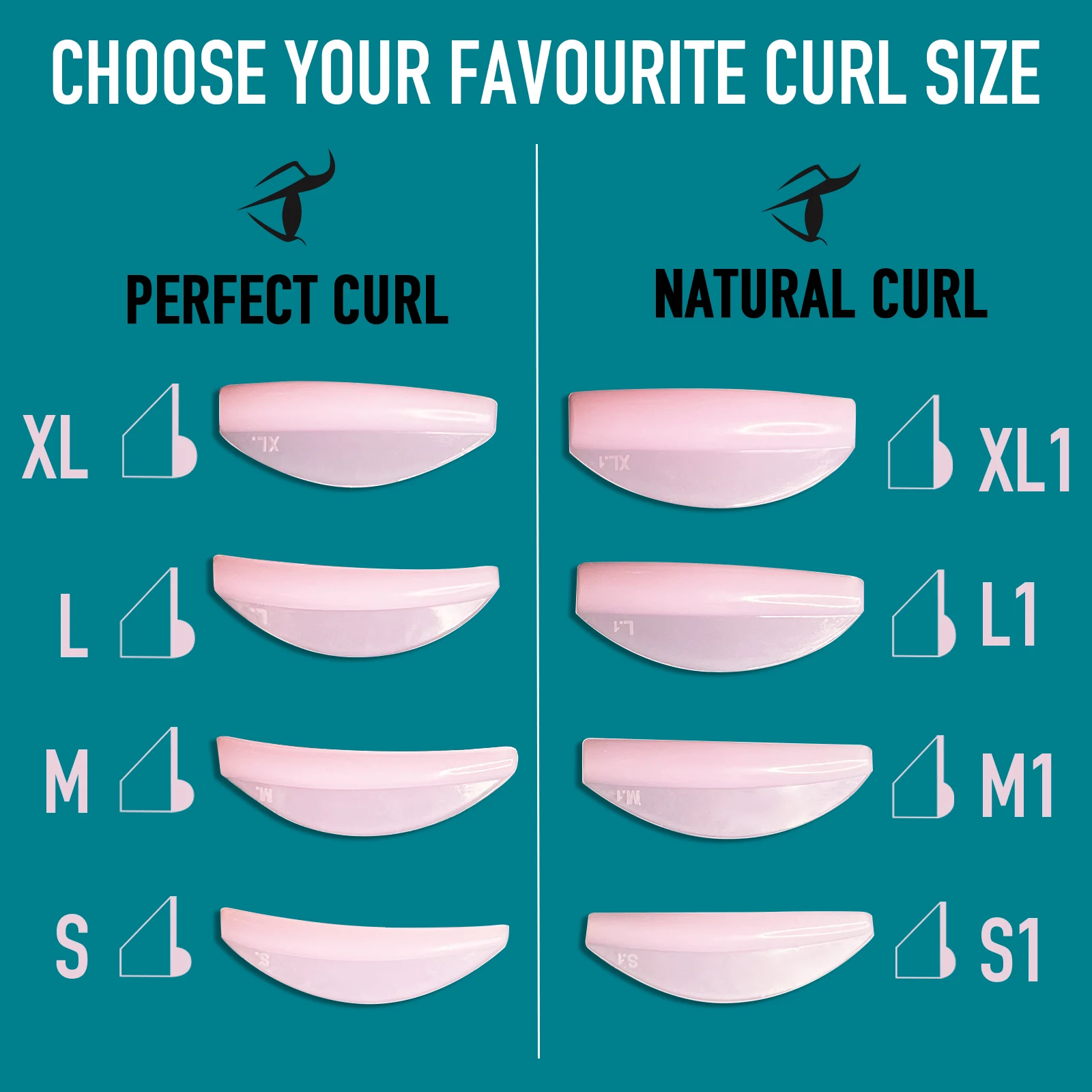 PERMANIA 8 pares C & LCurl almohadillas de silicona para permanente de pestañas palo de pestañas pegajosas escudo levantamiento 3D rizador de pestañas accesorios herramienta de maquillaje