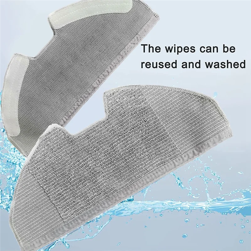 AT28-Mop الوسادة ل Eufy X8 Pro Serie X8 Pro SES جهاز آلي لتنظيف الأتربة قطع الغيار استبدال قابل للغسل وقابلة لإعادة الاستخدام ممسحة القماش