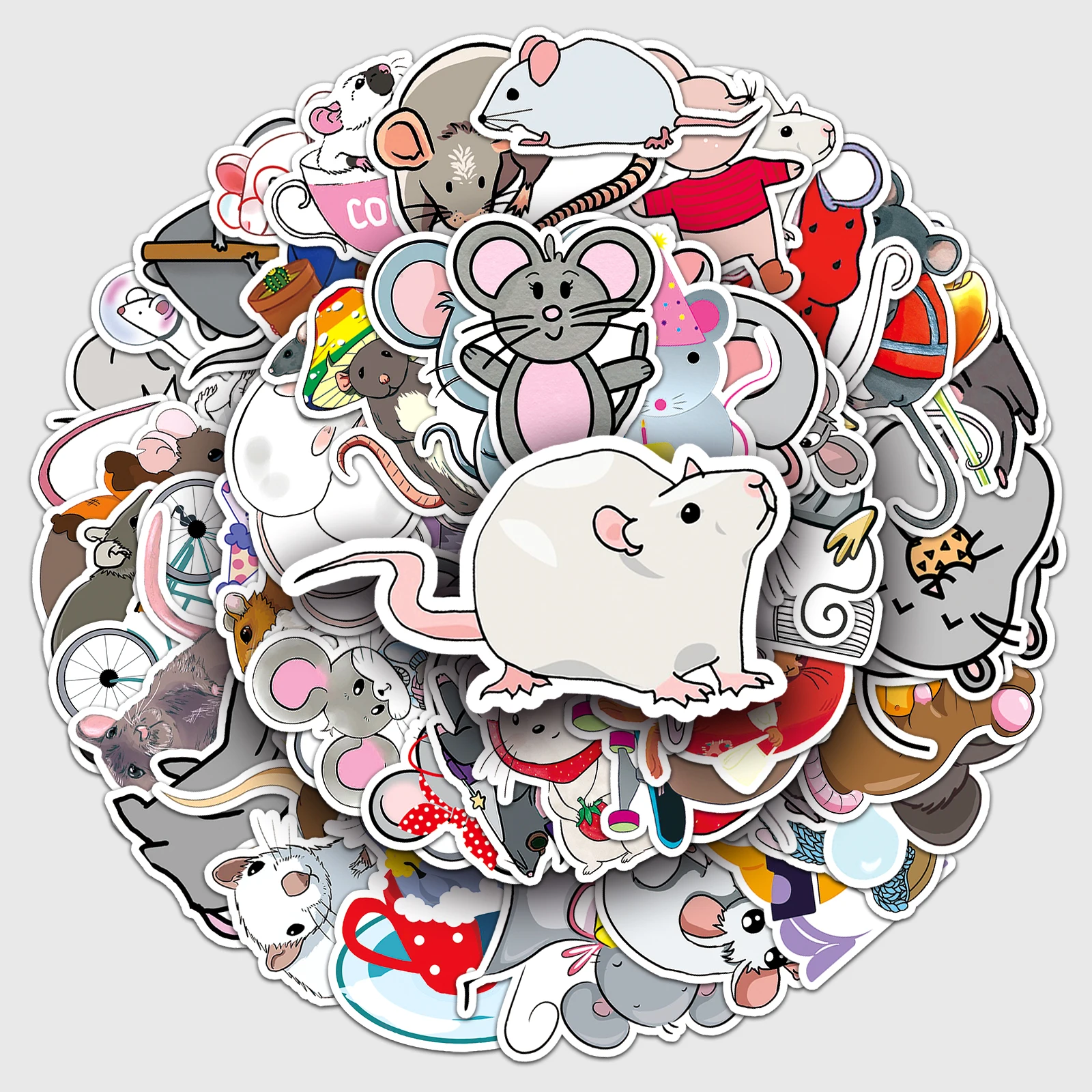 50pc  Cartoon Cute Graffiti Stickers Suitcase Laptop Guitar Skateboard Personalized Decoration Stickers
