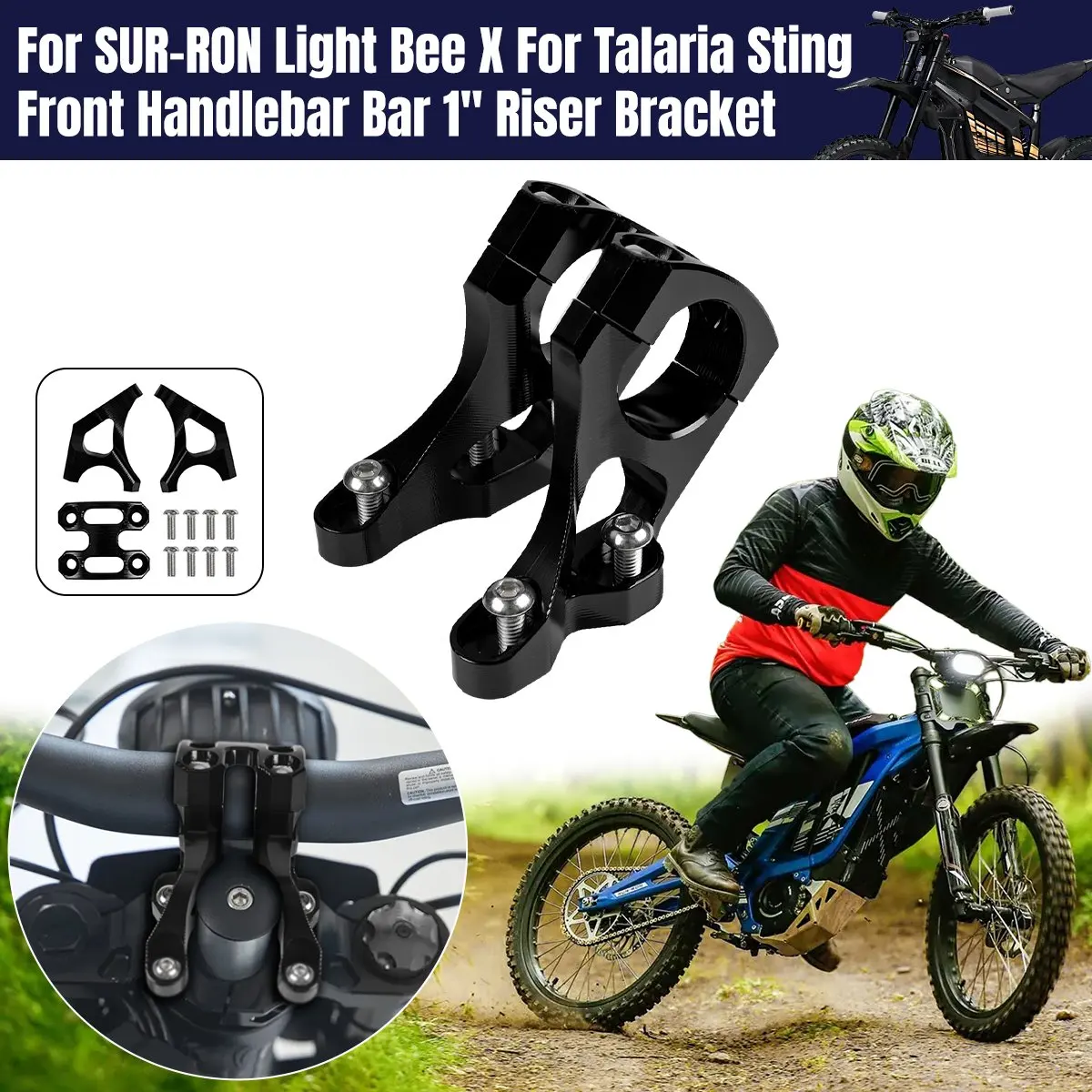 

Передний руль для мотокросса, 1 дюйм, зажим для кронштейна для SUR-RON Light Bee X Talaria Sting Dirt Bik