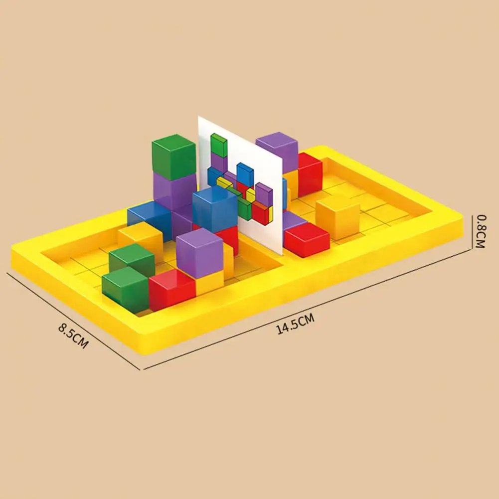 어린이 큐브 빌딩 블록 게임, 2 인용 전투 기하학적 큐브 쌓기, 어린이 문제 해결 게임, 부모-자녀 장난감