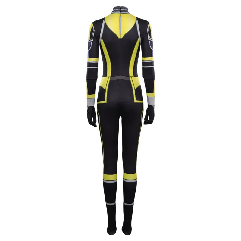 Wasp: Quantumania Hope van Dyne Cosplay Costume Jumpsuit Lang Bodysuit Outfits Halloween Carnival Ant Women Girls Disguise OI982