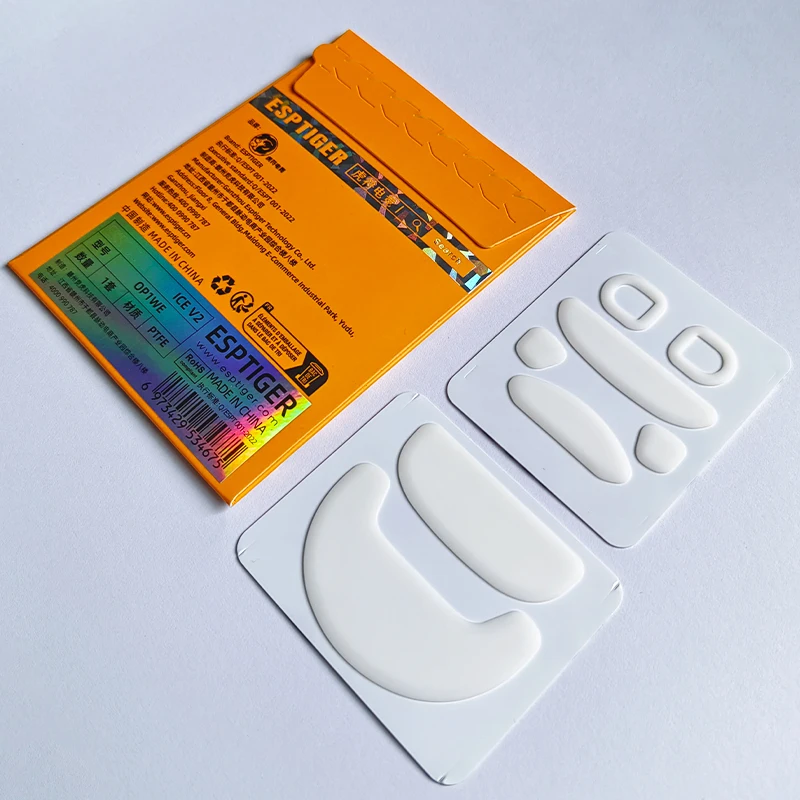 1 Pack Esports Tiger ICE V2 Mouse Skates Mouse Feet for ENDGAME GEAR OP1WE White Glides Curve Edge