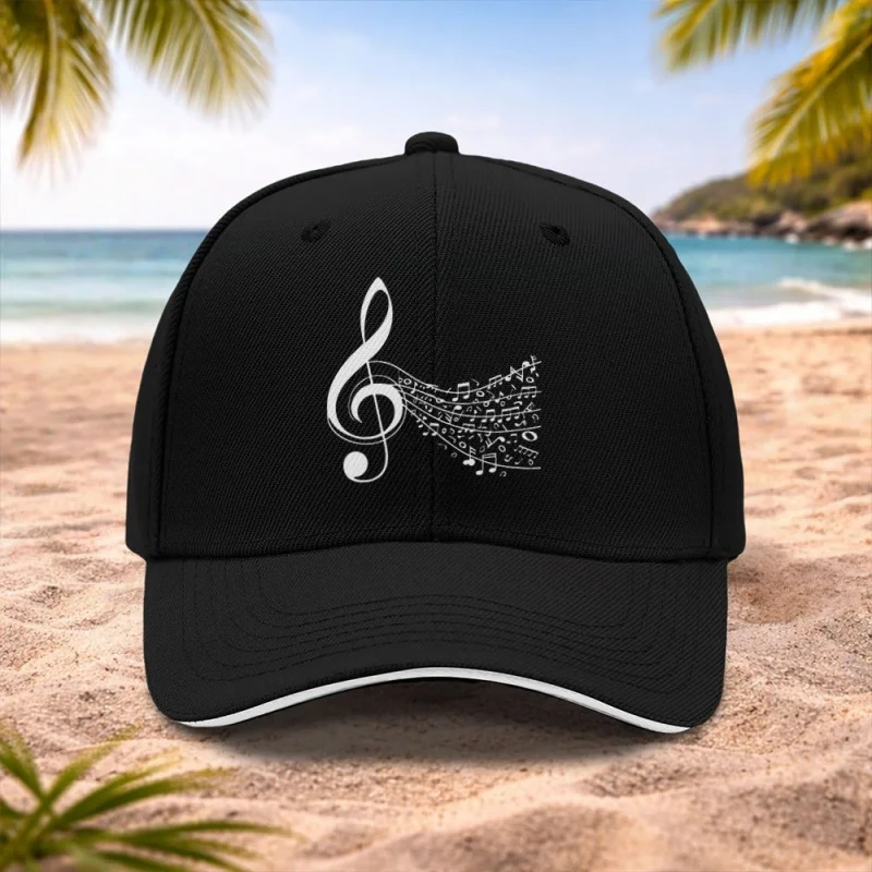 Musical Note Treble Clef Baseball Cap Unisex for Music Festivals Weddings Parties Bachelor Events Birthday Gift Cycling Photo