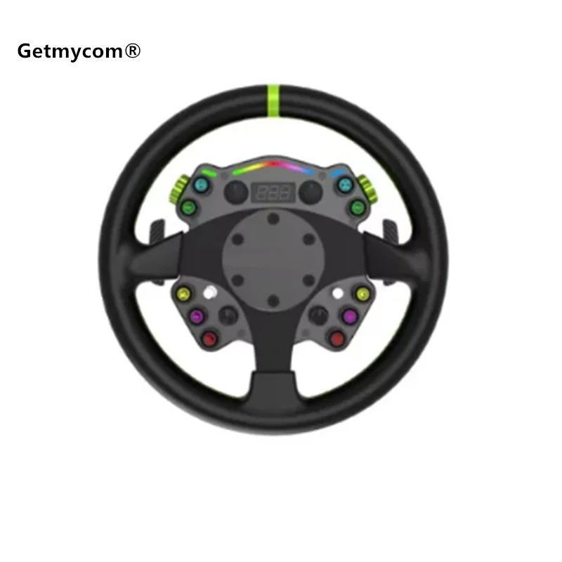 Getmycom for CAMMUS C12 with LC100 pedals kit C12 Direct Drive Steering Wheel Global First includes two T-shaped base flanges