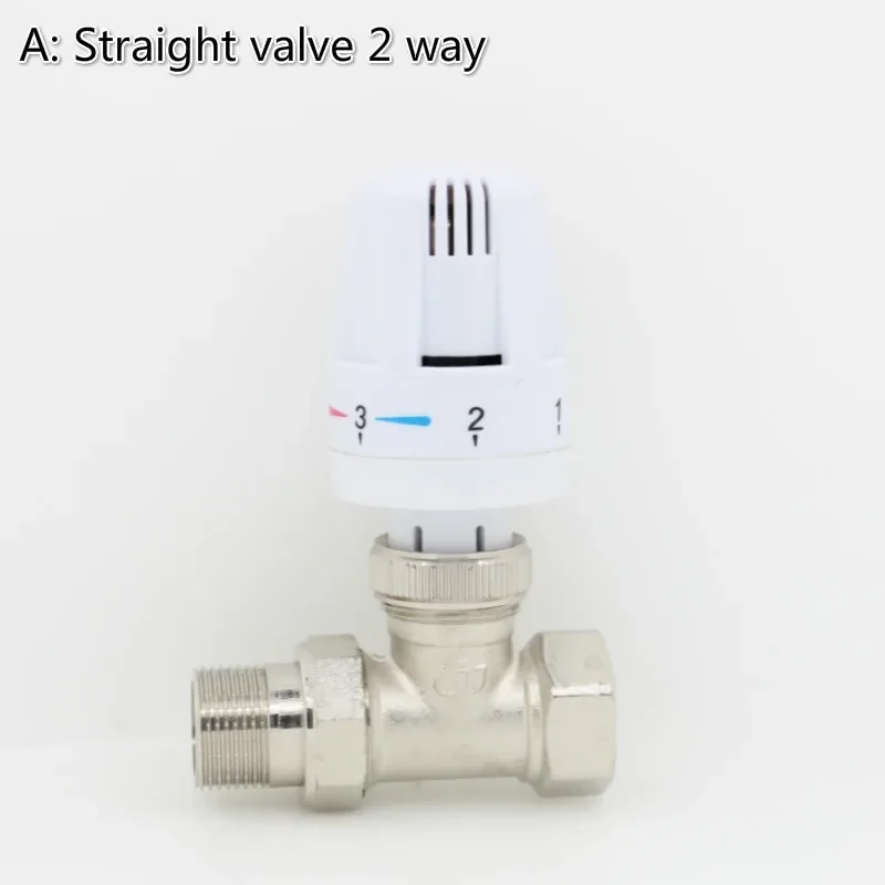 Thermostat radiator control Thermostatic radiator valve  brass valve Thermostatic radiator head DN15 DN20 DN25