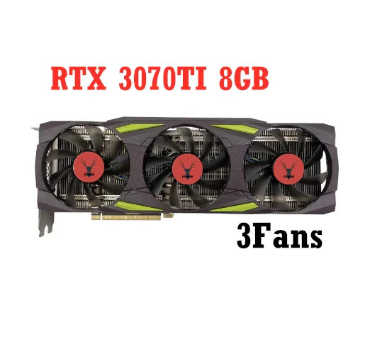 

RTX 3070 Ti 8GB GAMING Graphics Card GDDR6X 256Bit 8Pin+8Pin 1575-1770MHz 19Gbps video card rtx 3070 Ti 8GB For Desktop PC