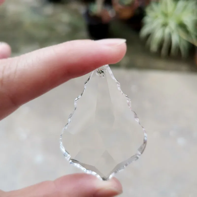 5pcs 38mm Crystal Suncatcher Chandelier Prism Parts Clear Hanging Pendant Home Wedding Window Xmas Decor Figurine Craft