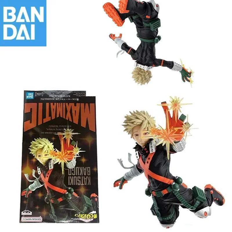 

В наличии оригинальная фигурка Bandai Namco Banpresto My Hero Academia Bakugou Katsuki аниме ПВХ 17 см, модель коллекционной фигурки, игрушки