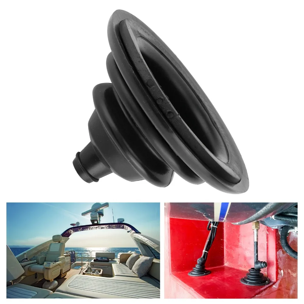 2.76in Motorwell Rigging Cable Boot PVC Black Boat Motor Well Cover Hole Cover Marine Grommets Engineering Sailing