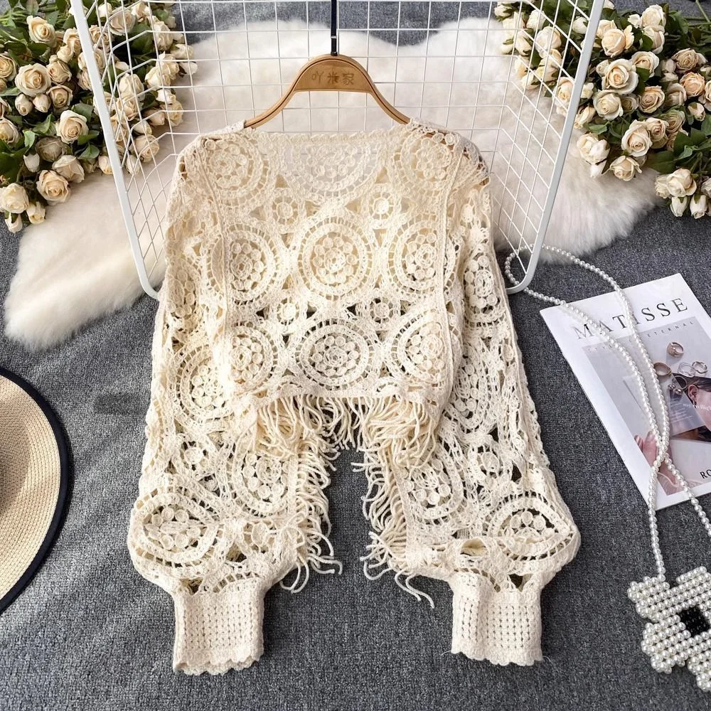 Boho Crochet Knitted Top Women - Crochet Top Boho 评论和价格