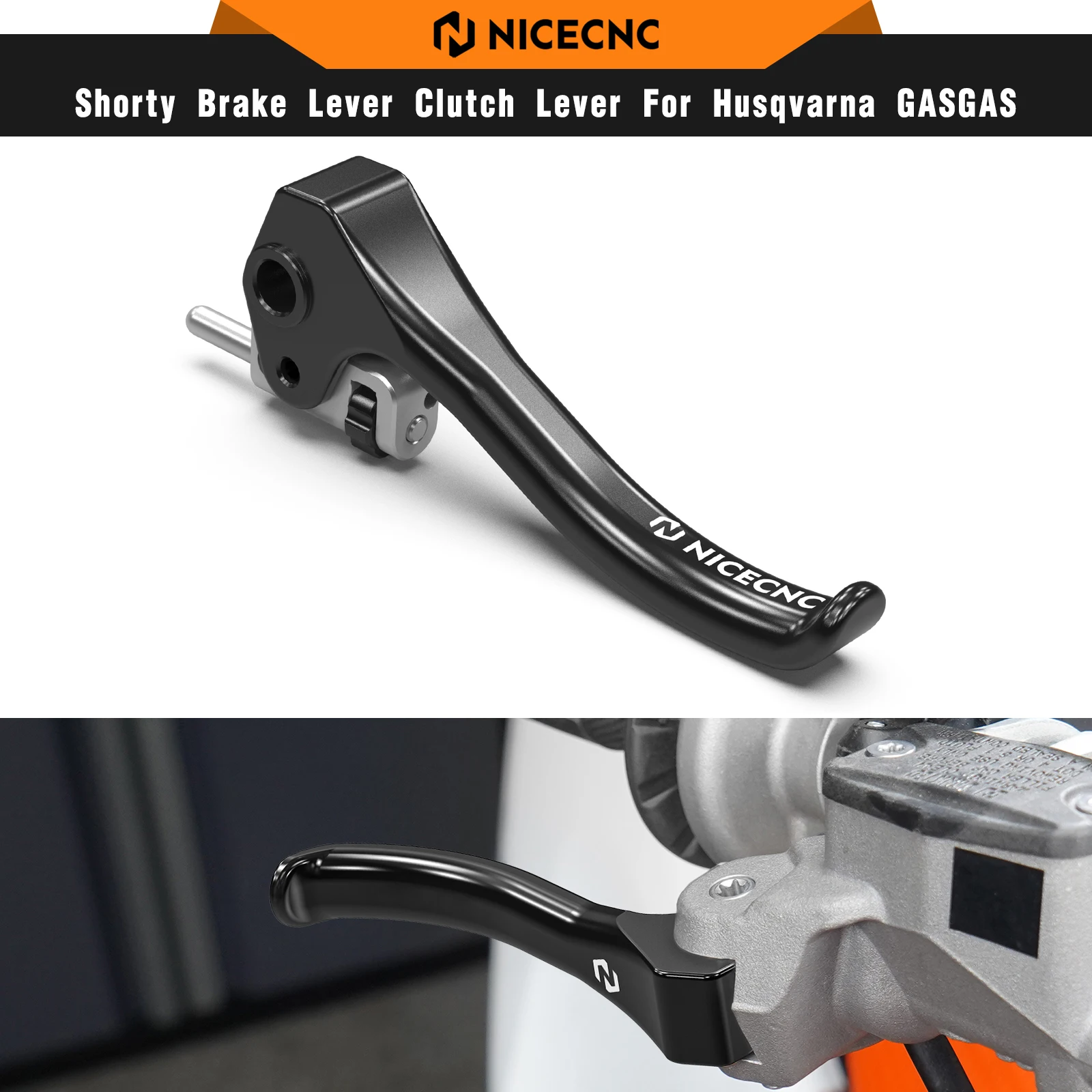 

For GasGas EC 300 EC 250 EX 250 300 2021-2025 Shorty Brake Lever Clutch Lever For Husqvarna TE 300 TE 250 FE 350 450 2022-2024