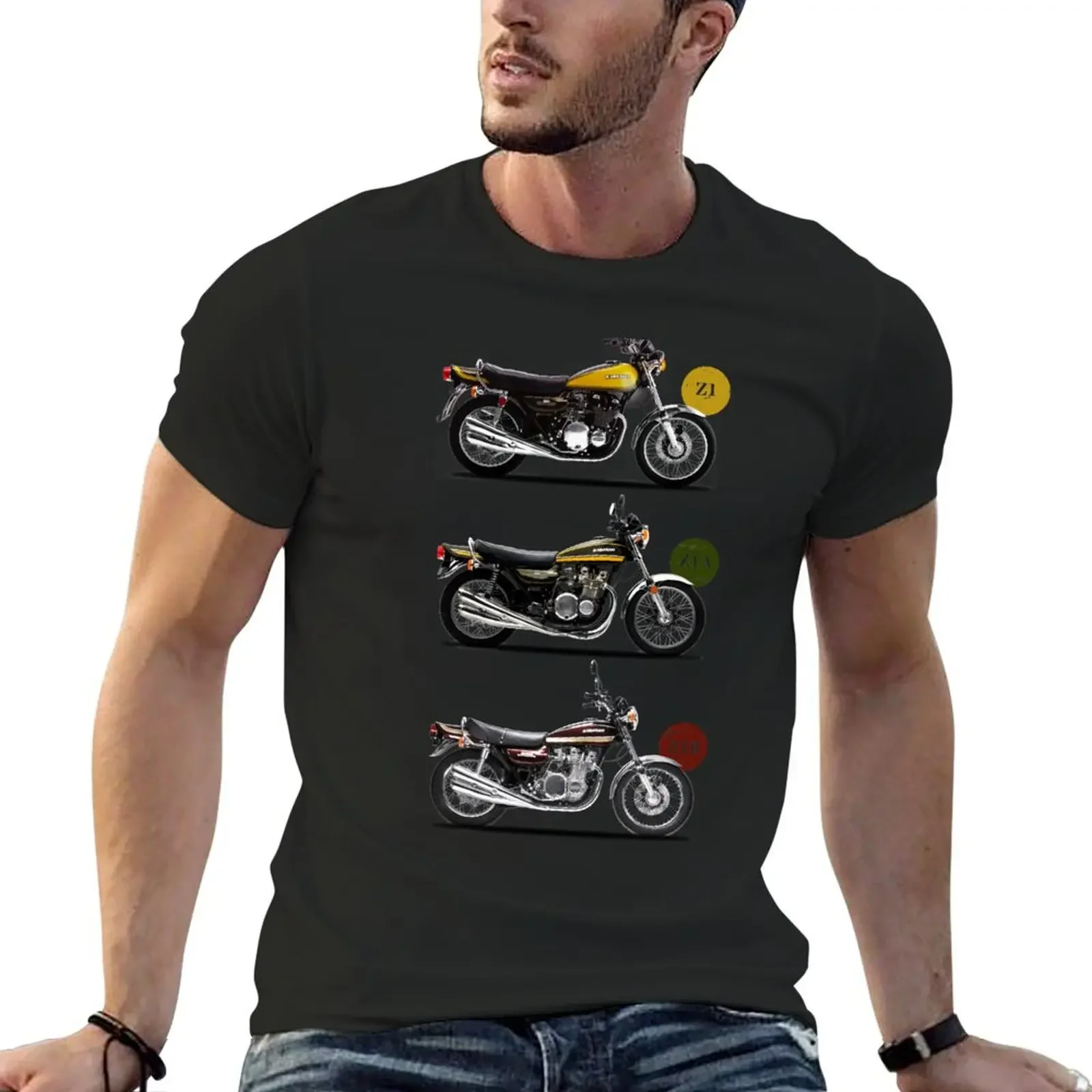 The Z1 Classic Motorcycle Collection T-Shirt Aesthetic clothing anime tshirt summer clothes mens graphic t-shirts funny