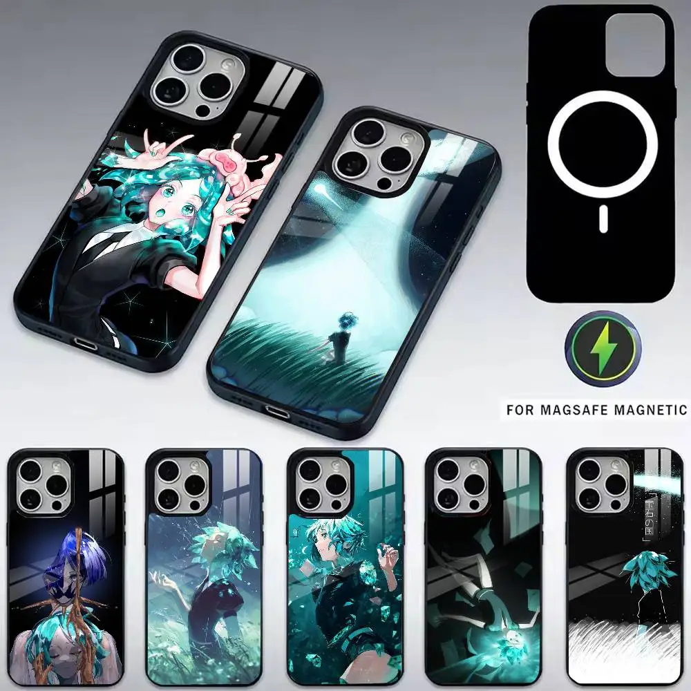 

Land Of The L-Lustrous Phosphoph Phone Case For iPhone17,16,15,14,13,12,11 Plus,Pro Magnetic For Magsafe Wireless Charging