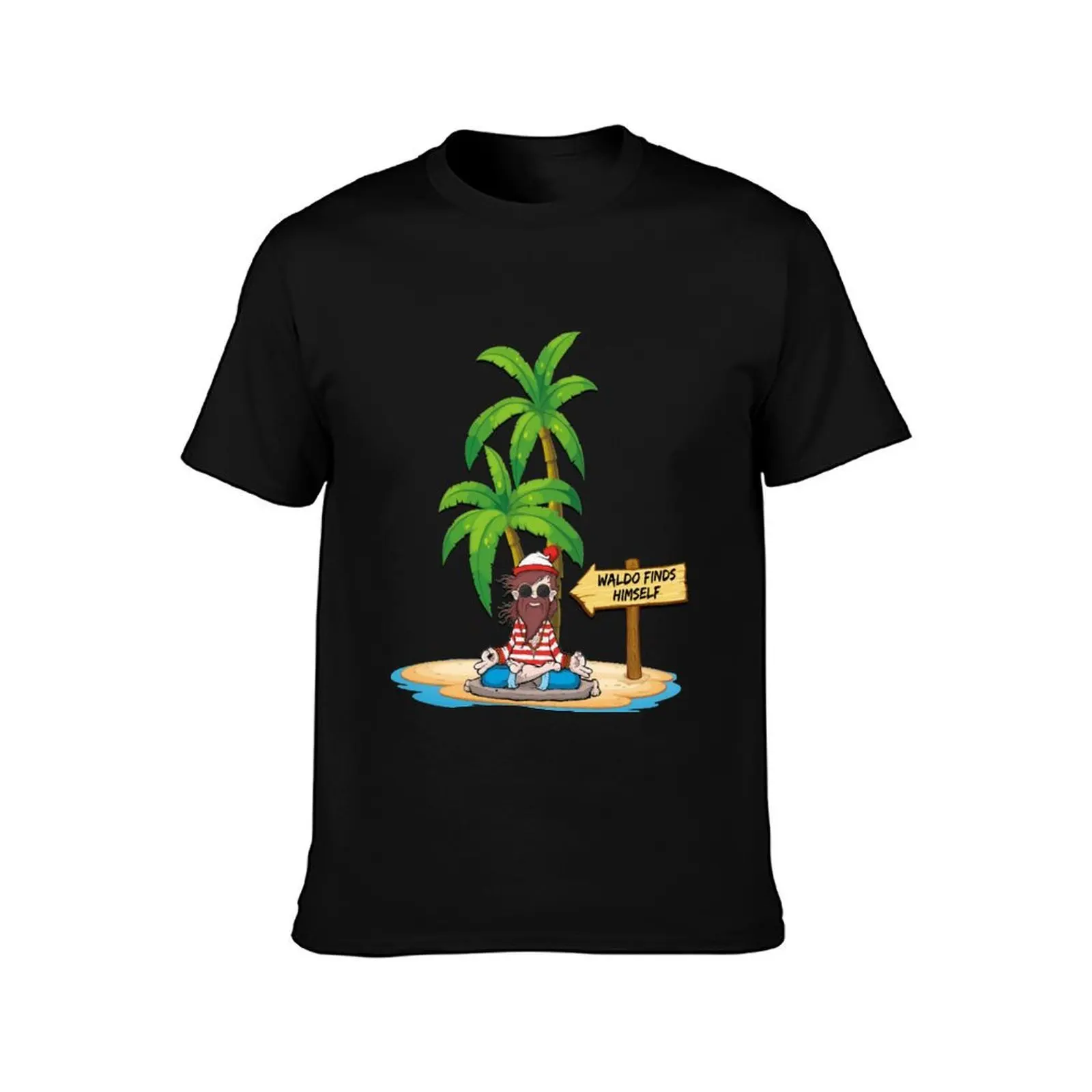 Waldo Finds Himself T-Shirt Relaxed Casual Short Sleeve Tee T-Shirt