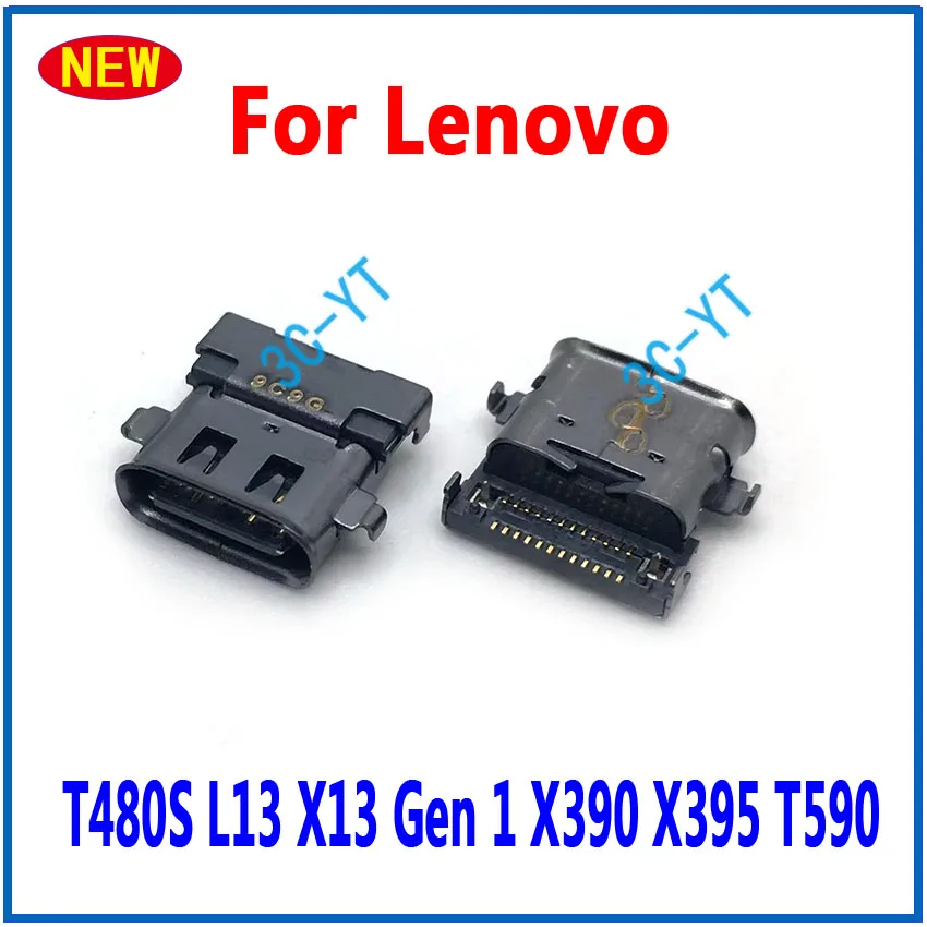 1-10PCS New Type-C USB Charging Socket Port Plug DC Power Jack Connector For Lenovo T480S L13 X13 Gen 1 X390 X395 T590 T490 T495