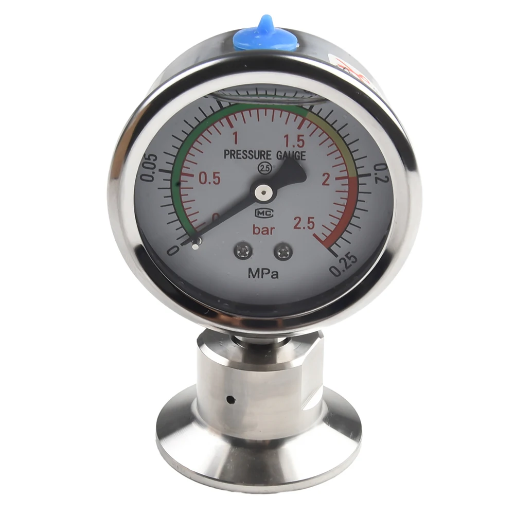 YTP60 Sanitary Diaphragm Pressure Gauge Perfect for Water Treatment Applications with a Measurement Range of 0 0 25MPa