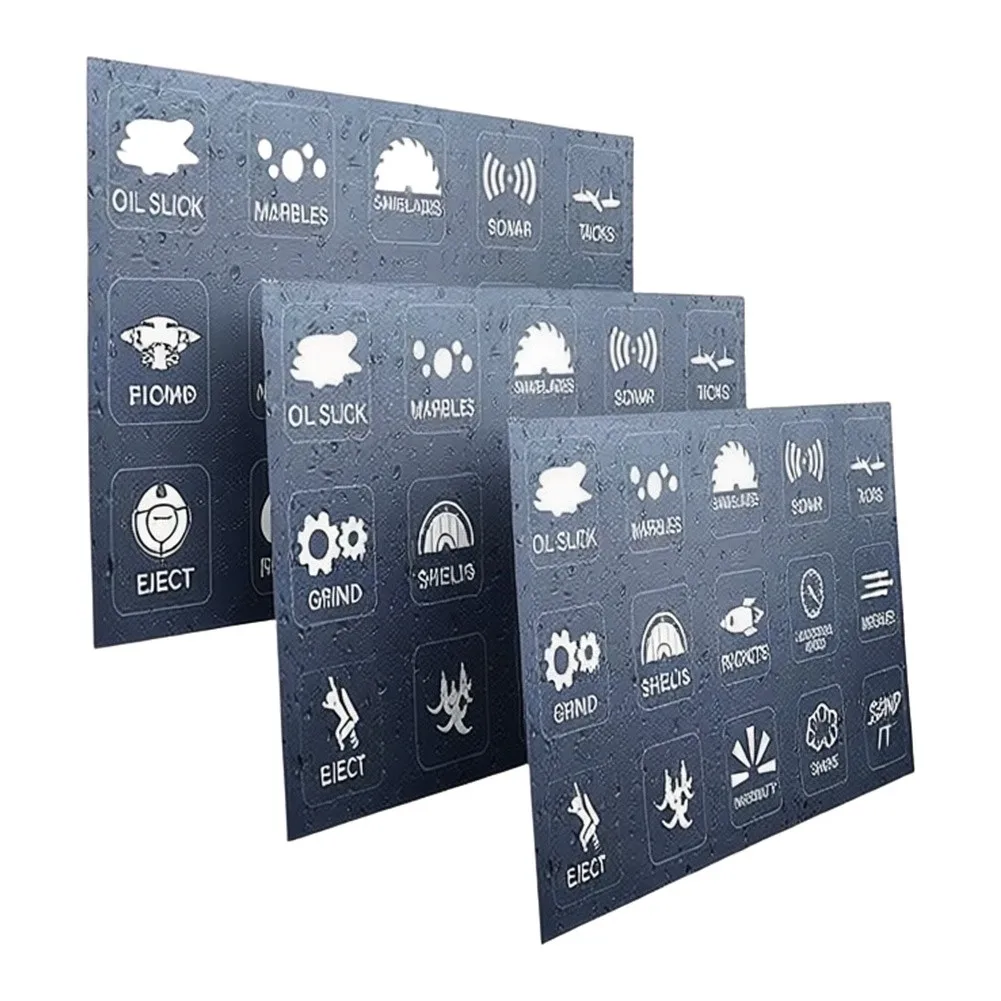 For Dashboard Control Panel Sticker Set for Automotive Button Labeling with Optimized Dimensions to Match Common Switch Layouts