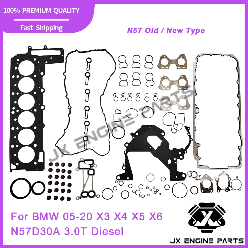 Engine Rebuild Kit Full Gasket Set Fit 3.0 T L N57 For BMW 330d 430d 530d 640d 730d 740d X3 X4 X5 X6 3.0T 3.0L N57D30 Diesel