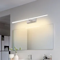 Spiegel licht LED 40/60/80/100cm Wand leuchte Badezimmer weiß schwarz LED Flach bildschirm moderne Badezimmer beleuchtung Innenwand leuchten