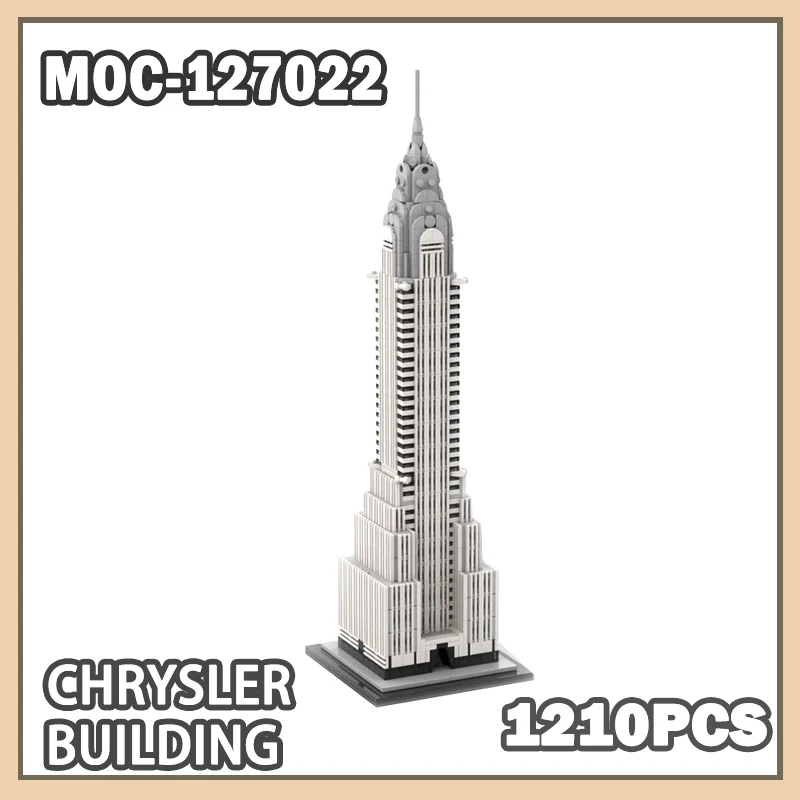 

MOC-127022 Urban Architecture Series Chrysler Building Block Model Brick Small Particle Set Creative Gifts Exquisite 1210PCS