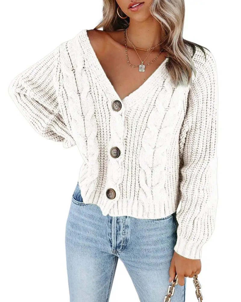 V-Ne Long Sve ort Cardigan Pure Color Open Front Sweater Street Sle Autumn Winter Loose Fit Regular Thin