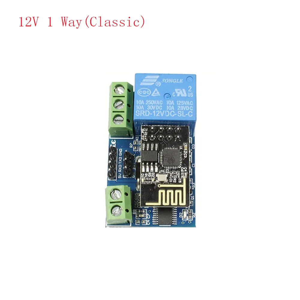 5V 12V 1/2/4 Way ESP8266 ESP-01 WiFi Relay Module Things Smart Home Remote Control Switch ESP01 WIFI Wireless Module Phone APP