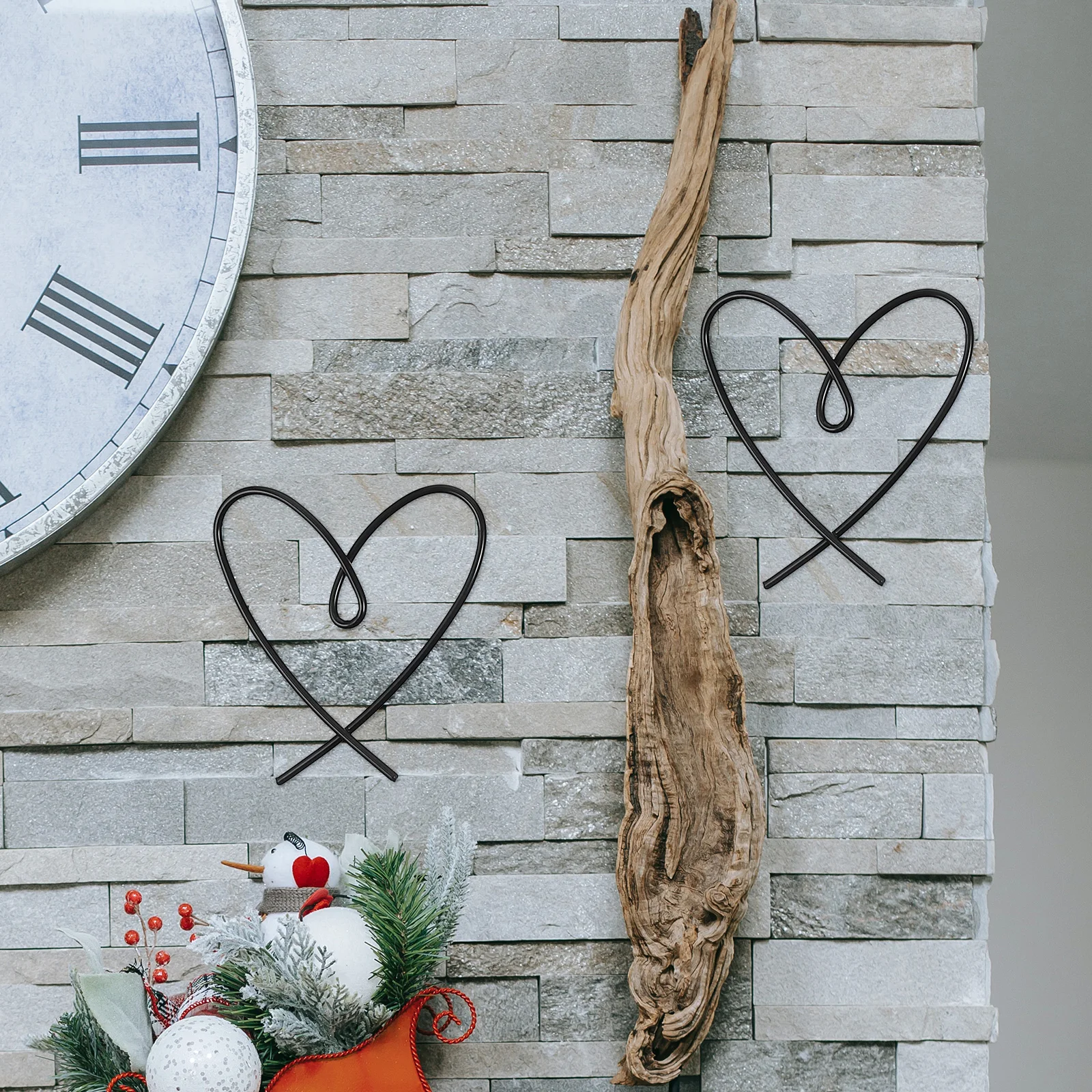 

6 Pcs Iron Art Hanging Decor Various Scenes Metal Letter Wall Sculpture Home Crafts Bedroom naments Metal Yard