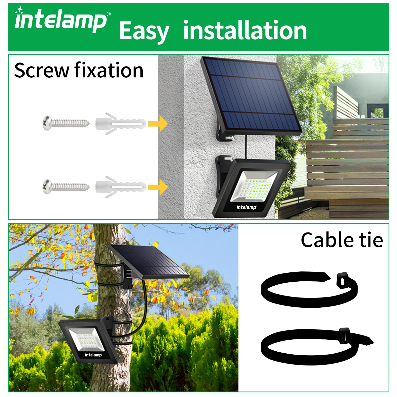 2 PCS Solar Lamp Outdoor Super Bright Wall Light IP65 Waterproof Street Light Solar Security Lights for Garden Yard Patio Porch