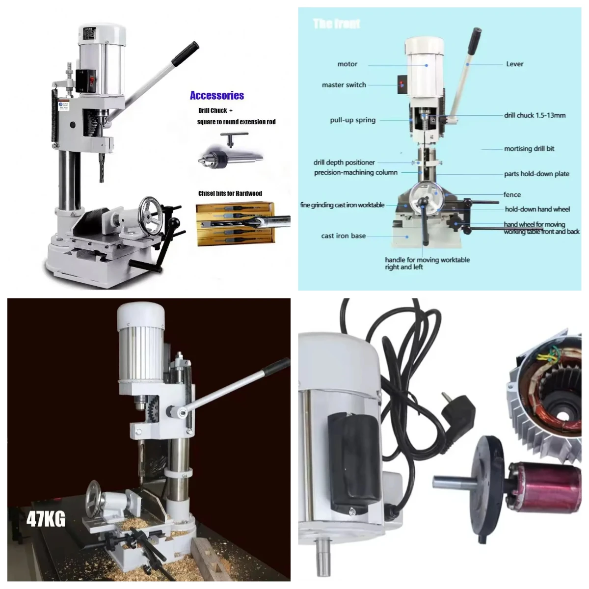 

Многофункциональный деревообрабатывающий станок Gold Seller: пылеудаляющая машина для врезки пазов, пробивки отверстий и квадратного сверления