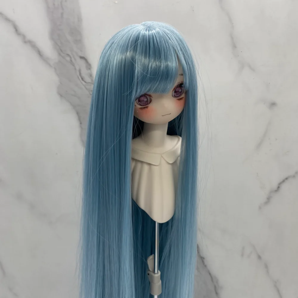 

1/3 & 1/4 & 1/6 Bjd Doll Wig High Temperature Silk with Bangs BJD Doll Hair Long Straight False Hair Doll Hair Wig DIY Makeup