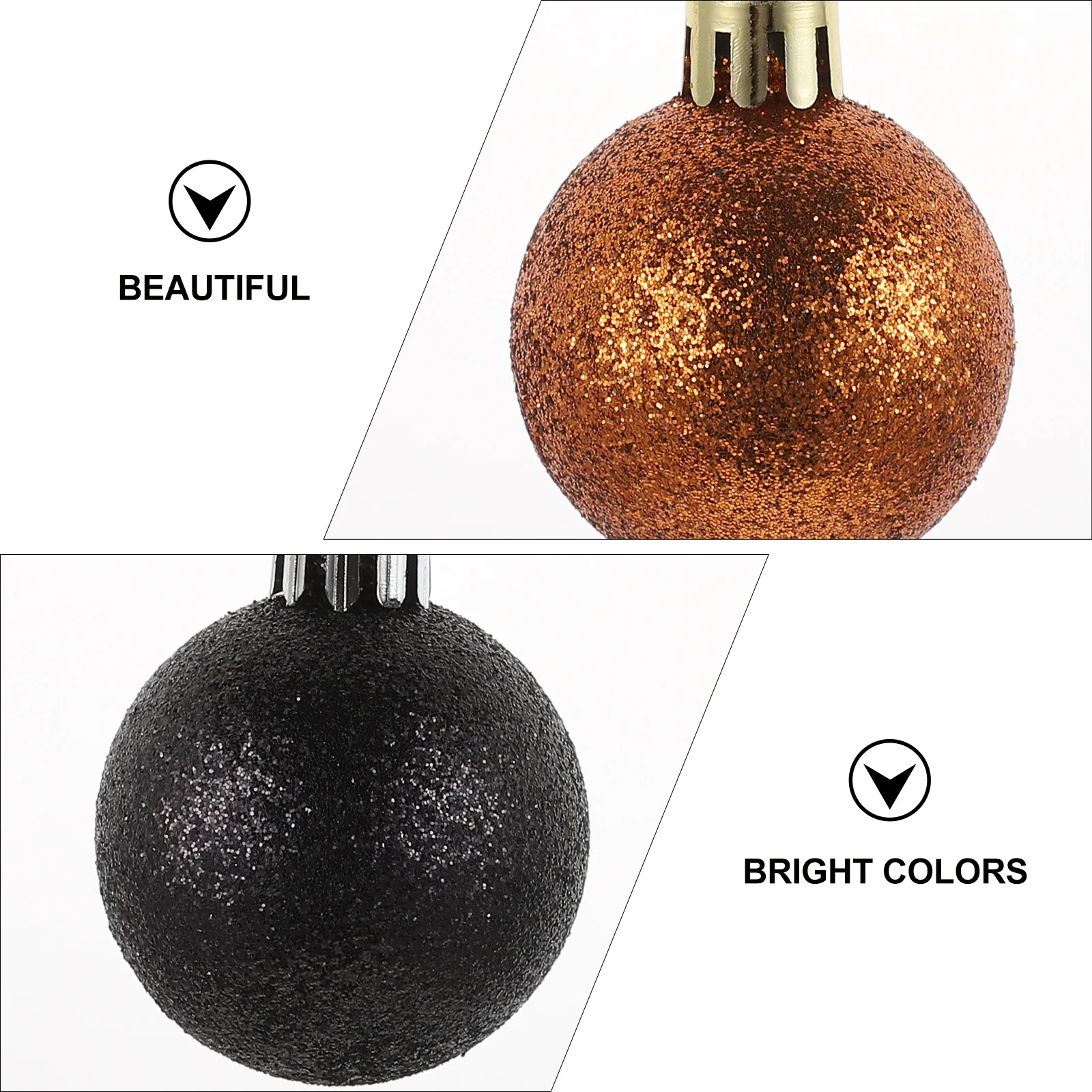 68Pcs Christmas Ball Ornaments Decorative Hanging Balls Christmas Tree Decoration Party Supplies Holiday Decor Bright Colors