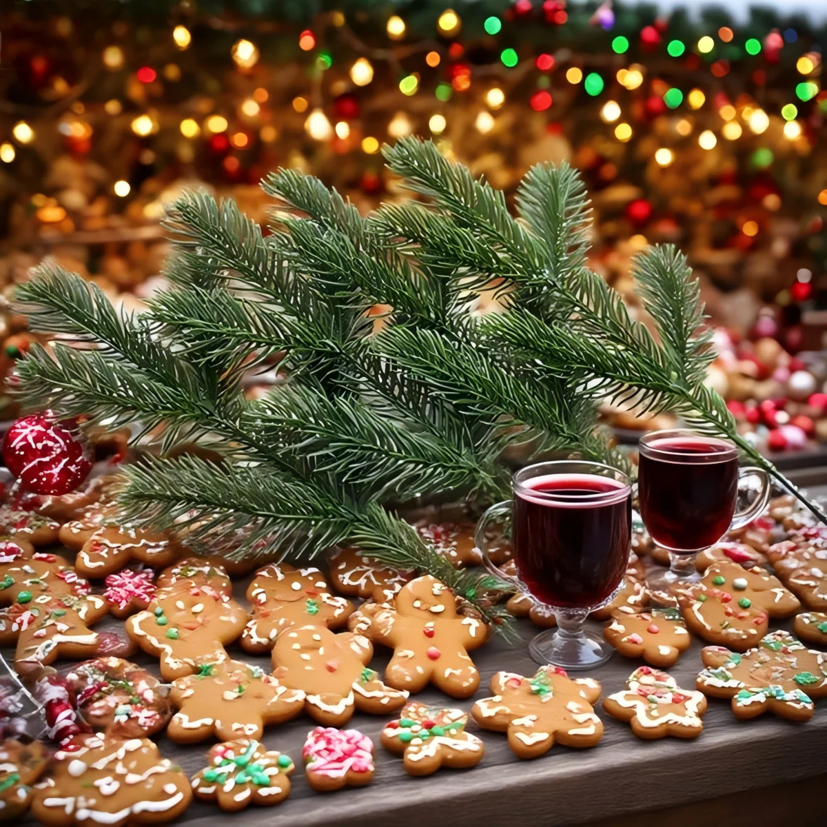 10pcs Simulated plants, Christmas and New Year home parties, Christmas tree wreath decorations