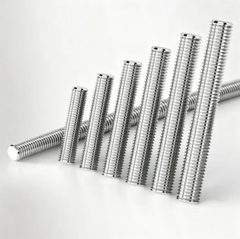 M16 M18 M20 Threaded Rod 304 Stainless Steel Screw Fully Metric Headless Bolt Thread Stud Rods Screws Length 60-250mm 1pcs