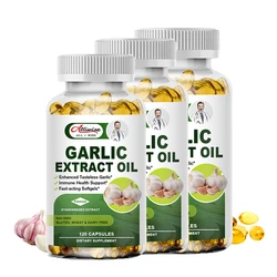 Alliwise Organic Garlic Capsules 5000 Mg  Lower Cholesterol Promote Cardiovascular Prevent Cardiovascular Health Diet Improves