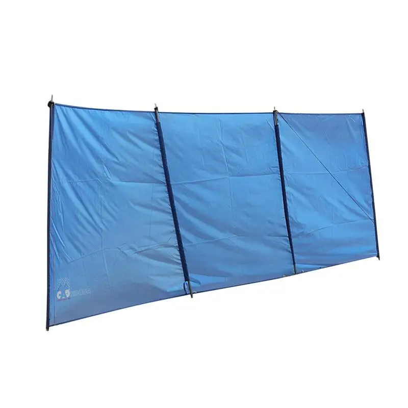 

Portable Picnic Windshields Folding Outdoor Windscreen Beach Windshield Shelter Foldable Privacy Screen With Support Rods For