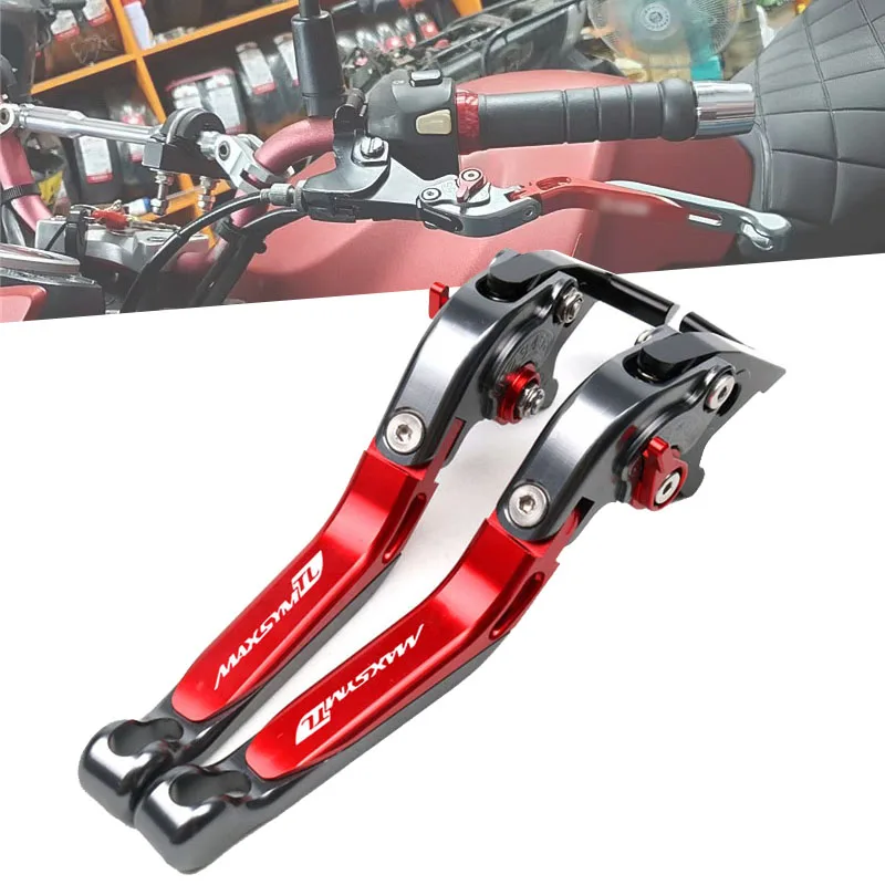 

Fit For SYM MAXSYM TL 500 TL500 MAXSYMTL500 2020 Motorcycle CNC Adjustable Folding Extendable Brake Clutch Lever With logo