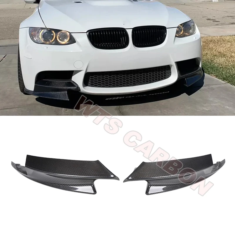 

Для BMW E90 E92 E93 M3 2008-2014 передний бампер из настоящего углеродного волокна, сплиттер, спойлер для губ