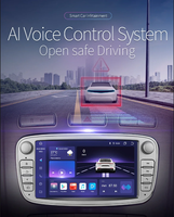 Android Autoradio AI Carplay For Ford Focus Fusion Mondeo S/C-MAX Mondeo Galaxy Transit Connect Kuga multimedia 7\
