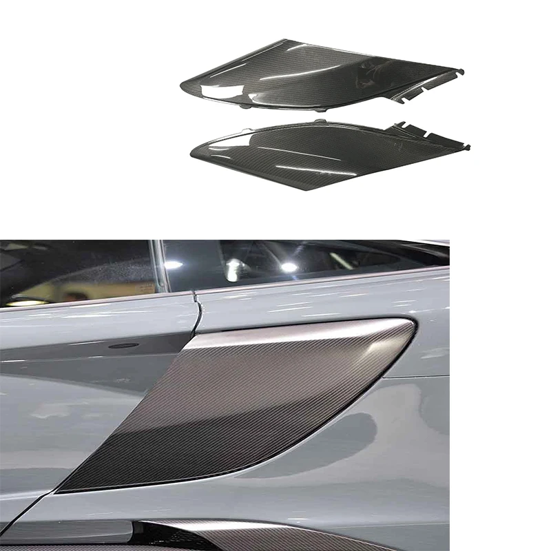 Upgrade 675LT Style Dry Carbon Fiber Car Doors Air Inlet Trims for McLaren MP4-12C 625C 650S