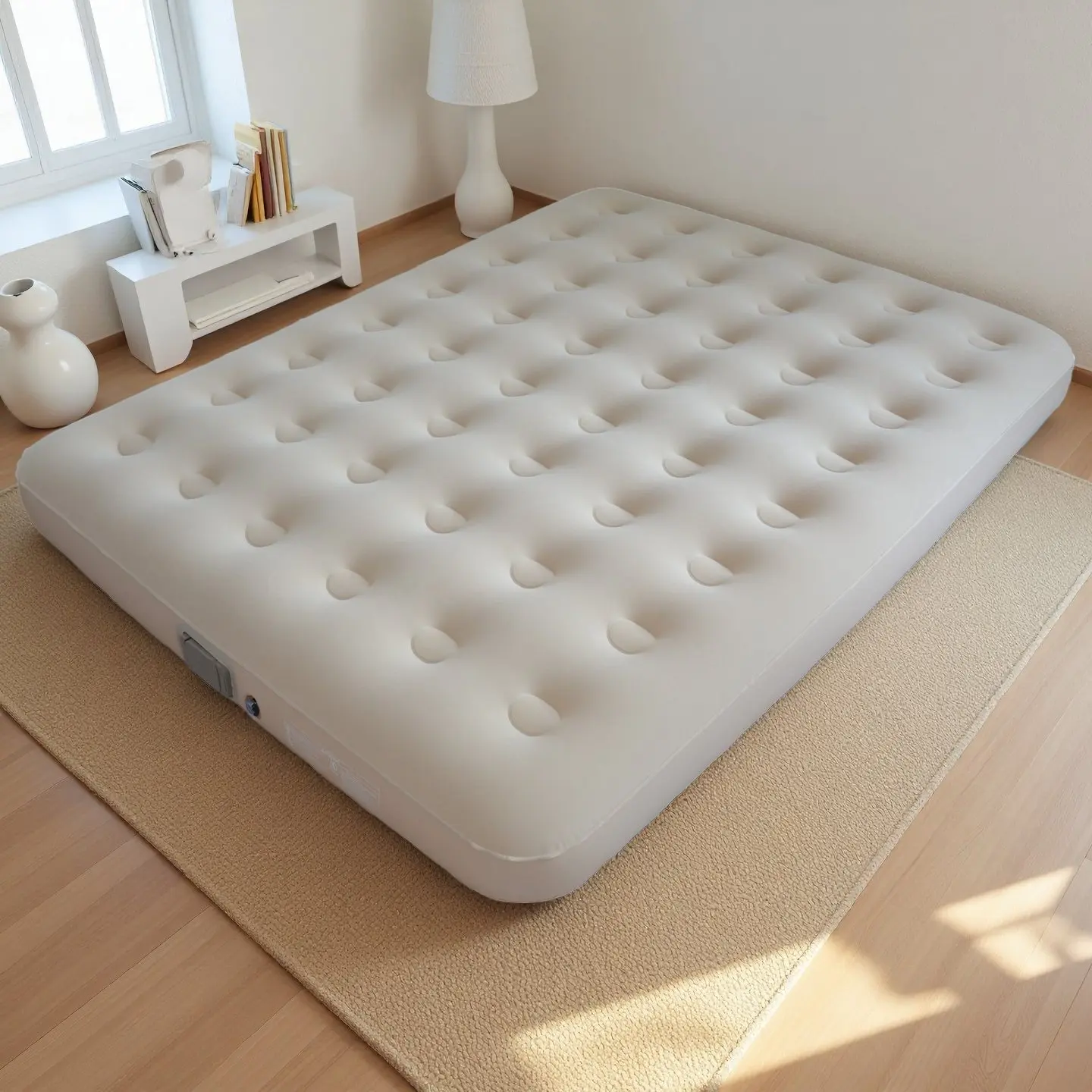

PVC Foldable Portable Puncture Resistant Inflatable Air Bed Rapid Inflation Home Outdoor Camping Air Mattress with Electric Pump