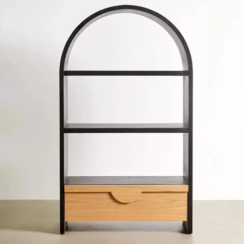 Nordic Vintage Storage Cabinet Reinforced Frame Solid Construction Floor Protection Stable Structure Easy to Use Space Saving