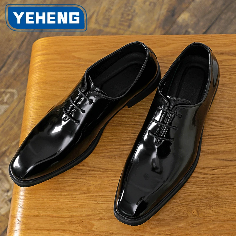 Men Shoes Red Bottom - Designer Herenschoenen met rode zool, glanzend