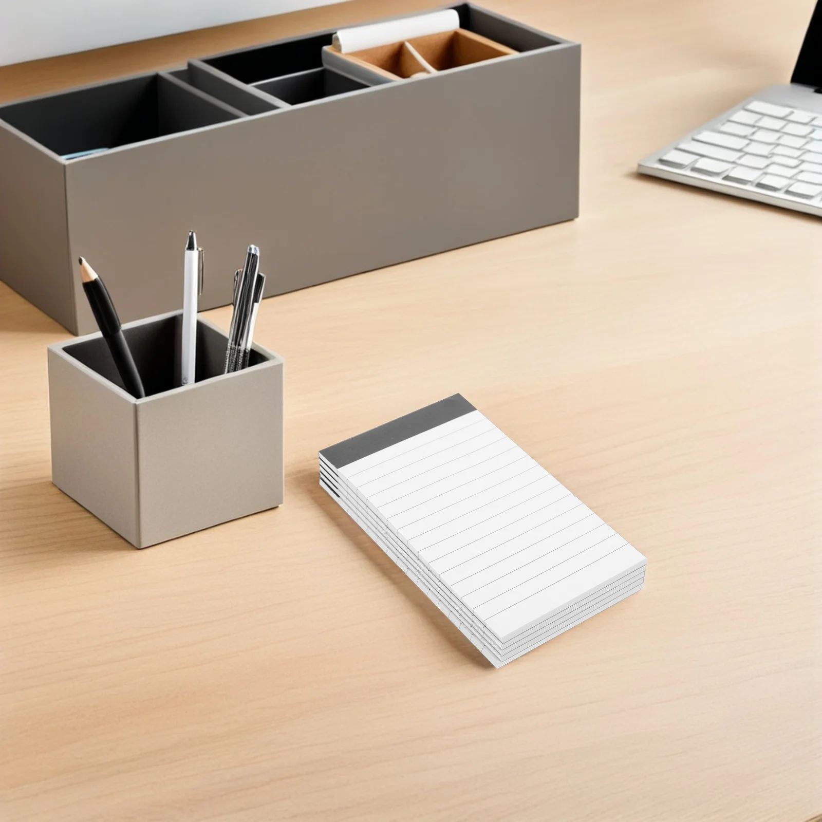 12개 5X3 인치 노트패드 A7 와이드 라인 메모 패드 필기용 휴대용 노트북 소형 노트북 업무 학교 사무실 가정용