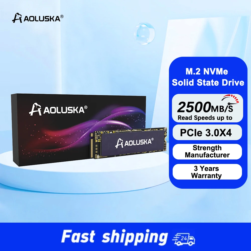 

5Pcs AOLUSKA M2 NVMe SSD 256GB 512GB 128GB 1TB Hard Disk M 2 2280 PCIe Solid State Drive 256 512 GB 1 TB HDD For Laptop Desktop