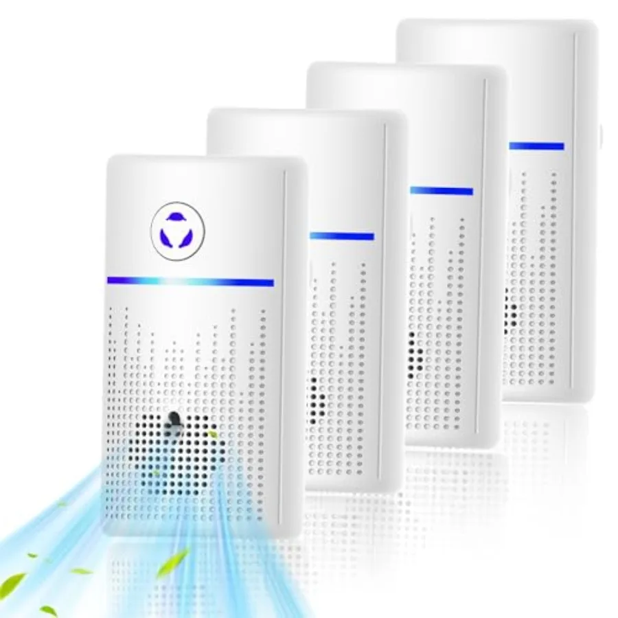 

Air Ionizers for Home 4Pack2026 Upgraded Plug-in Air Purifier with Negative Ion Technology Odor Eliminator for Pet Smoke Dust-Q