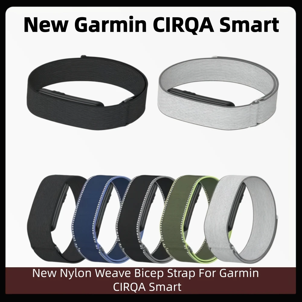 Nylon Weave Bicep Strap For Garmin CIRQA Smart Band Fitness Tracker Band Arm/Wristband Loop For Garmin CIRQA Smart Band