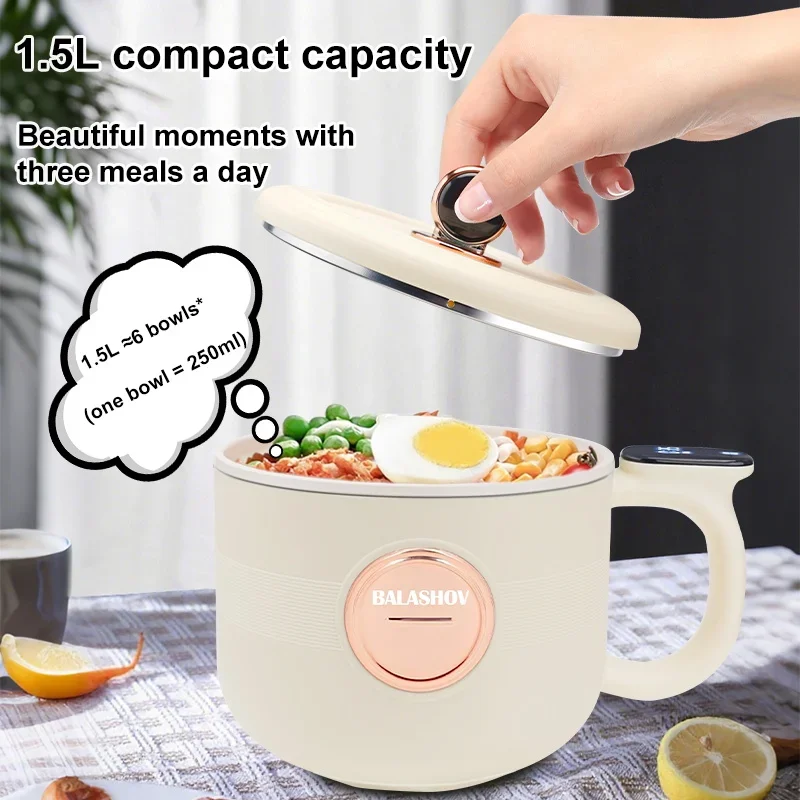 Multifunction Electric Cooker Household Mini Rice Cooker Portable Cooking Pots Non-stick Pan for Kitchen multi cooker 1-2 people - Image 5