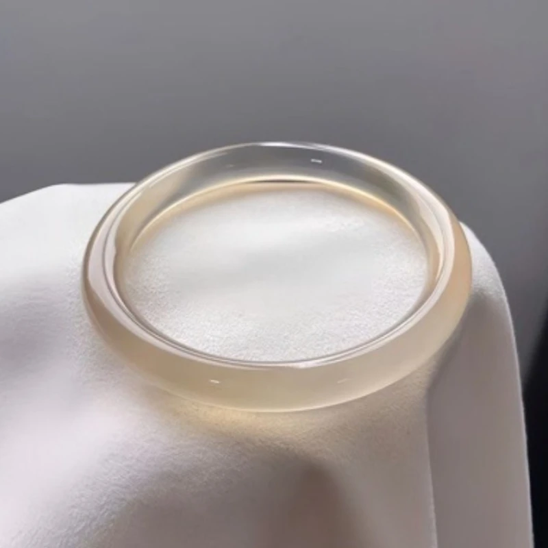 

New Natural High Ice Chalcedony Champagne Bracelet Women's