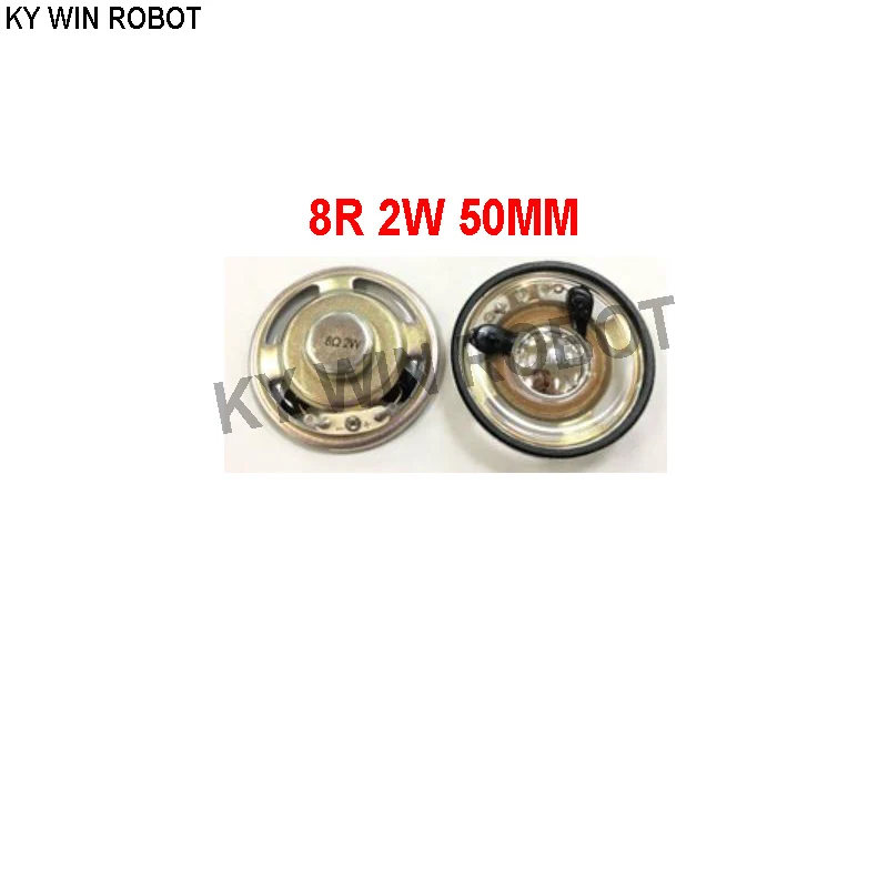 

2pcs/lot New Ultra-thin speaker waterproof 8 ohms 2 watt 2W 8R speaker Diameter 50MM 5CM thickness 12.5MM